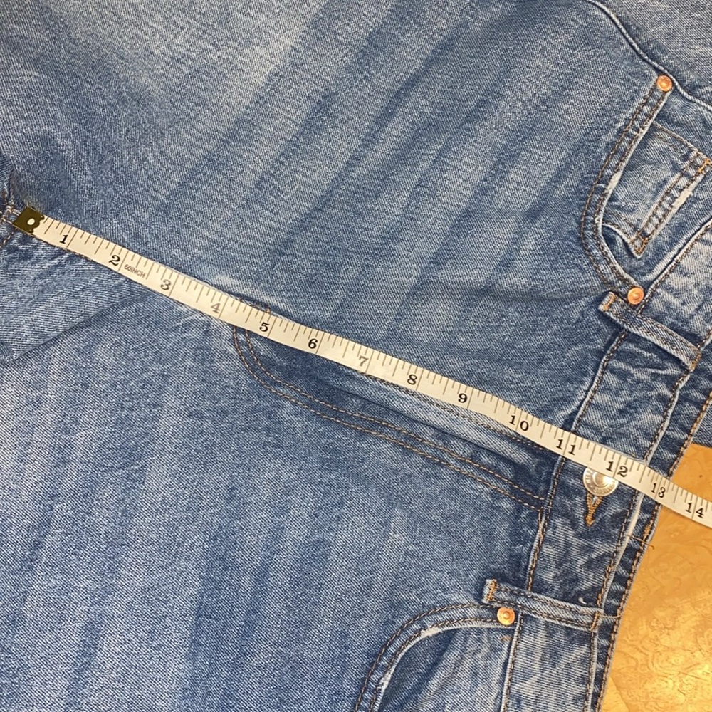 Almost Famous 90’s Baggy Mega High Rise Wide Leg Ripped Jeans Size Juniors 7 - Picture 11 of 15
